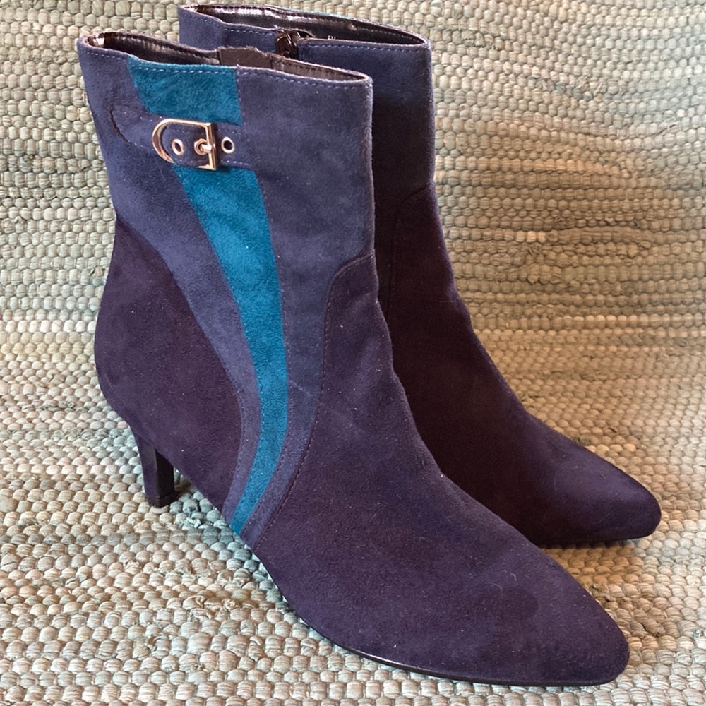 IMPO Navy Suede-Like Boots